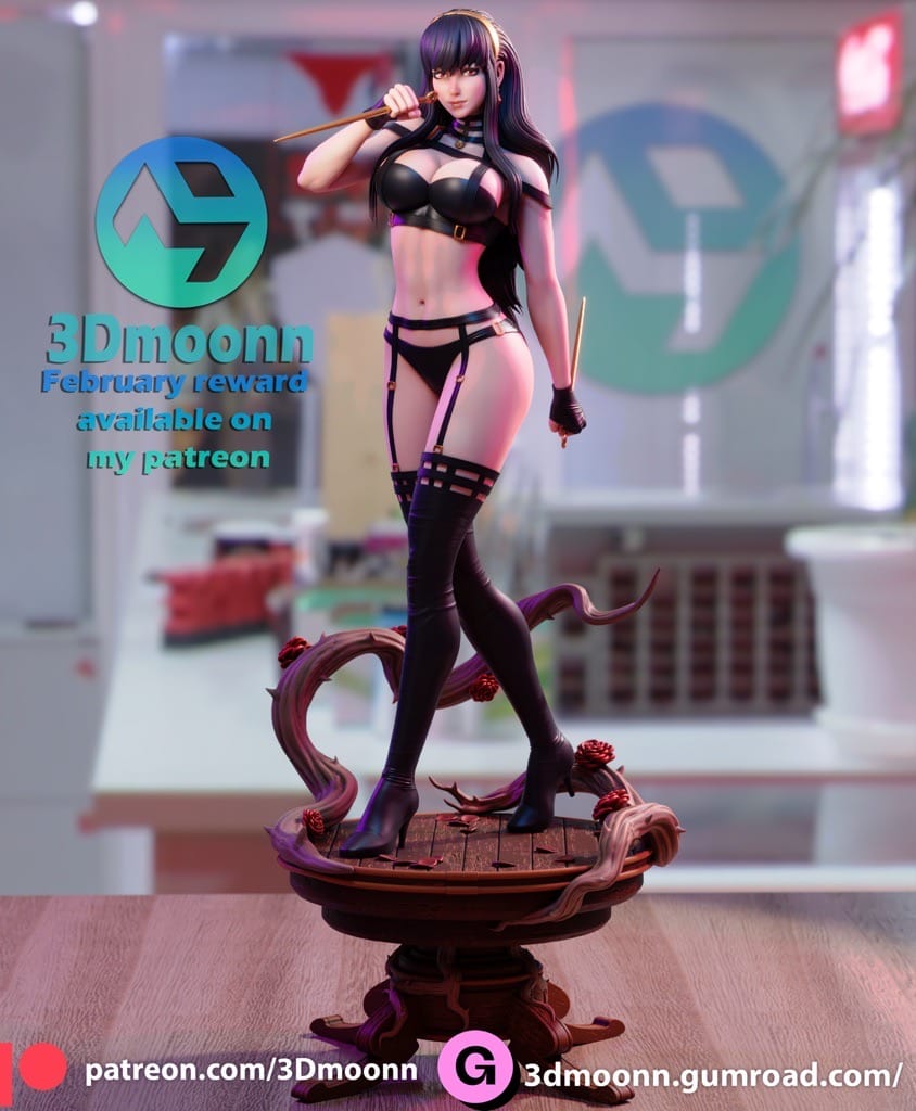 P站图纸印象馆 3Dmoonn 间谍过家家 约尔·福杰 3Dmoonn 间谍过家家 约尔·福杰