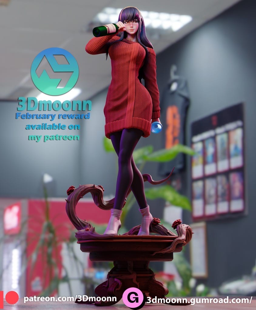 P站图纸印象馆 3Dmoonn 间谍过家家 约尔·福杰 3Dmoonn 间谍过家家 约尔·福杰