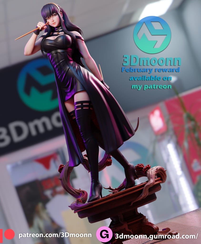 P站图纸印象馆 3Dmoonn 间谍过家家 约尔·福杰 3Dmoonn 间谍过家家 约尔·福杰