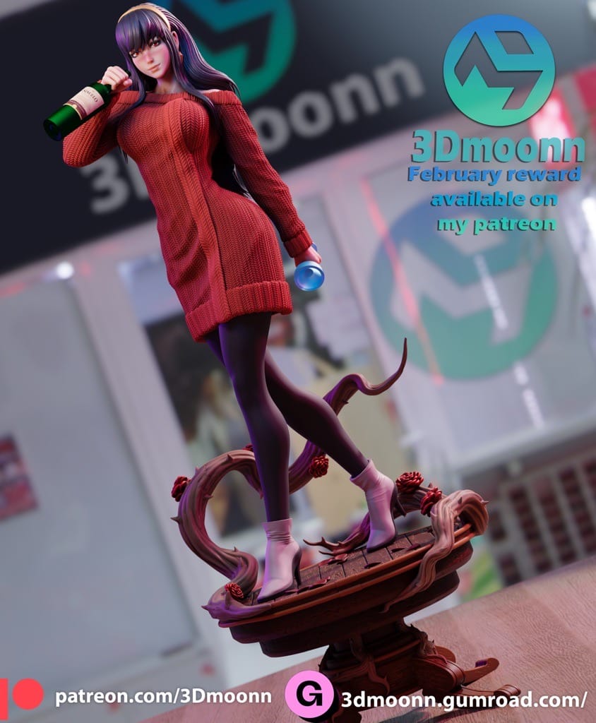 P站图纸印象馆 3Dmoonn 间谍过家家 约尔·福杰 3Dmoonn 间谍过家家 约尔·福杰