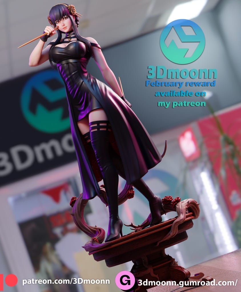 P站图纸印象馆 3Dmoonn 间谍过家家 约尔·福杰 3Dmoonn 间谍过家家 约尔·福杰