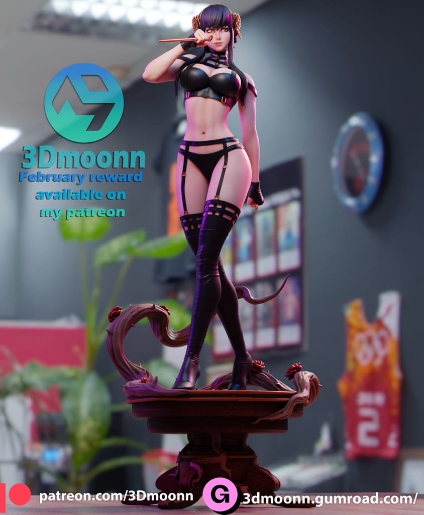 P站图纸印象馆 3Dmoonn 间谍过家家 约尔·福杰 3Dmoonn 间谍过家家 约尔·福杰