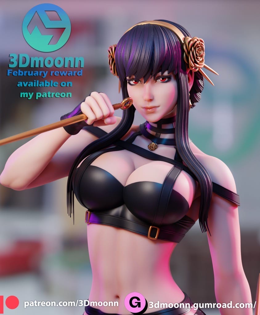 P站图纸印象馆 3Dmoonn 间谍过家家 约尔·福杰 3Dmoonn 间谍过家家 约尔·福杰