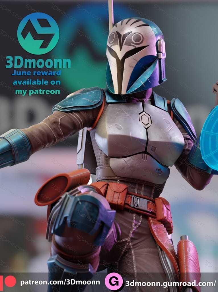 3Dmoonn 星球大战 博-卡坦·克里兹