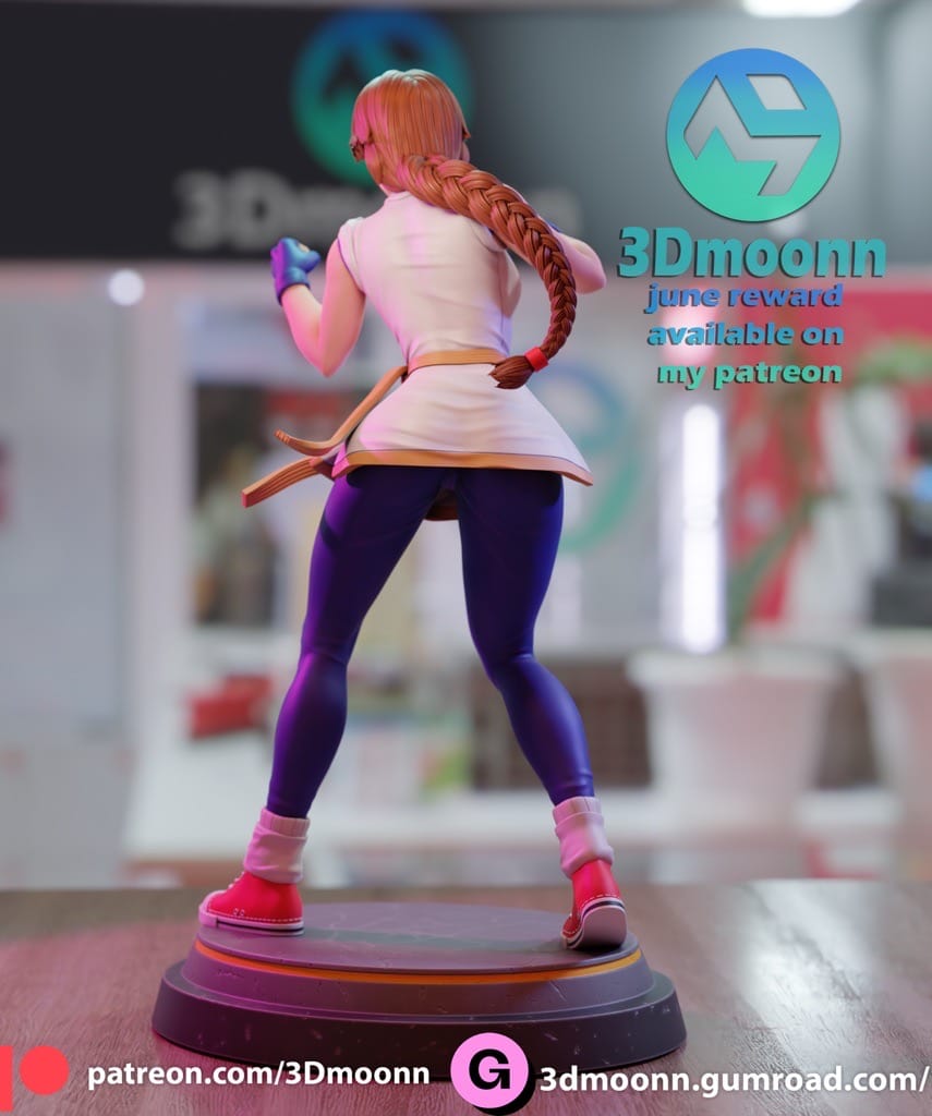 P站图纸印象馆 3Dmoonn KOF 拳皇 坂崎由莉 3Dmoonn KOF 拳皇 坂崎由莉