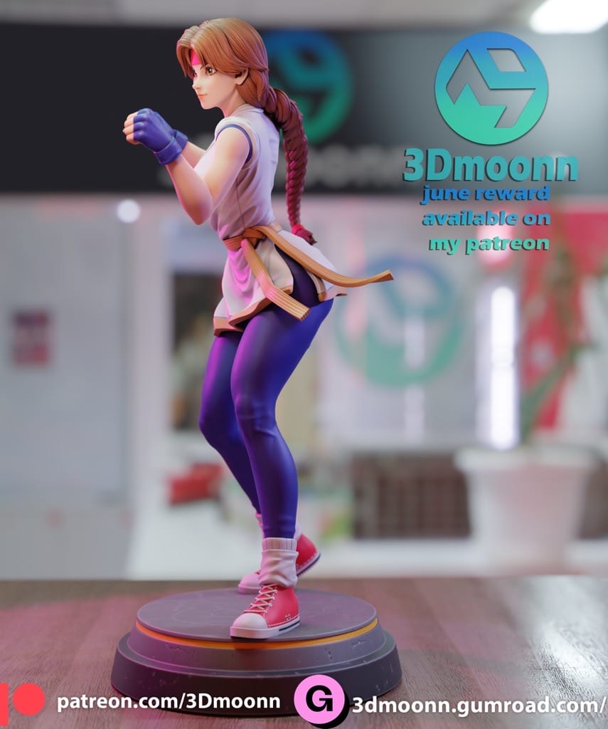P站图纸印象馆 3Dmoonn KOF 拳皇 坂崎由莉 3Dmoonn KOF 拳皇 坂崎由莉