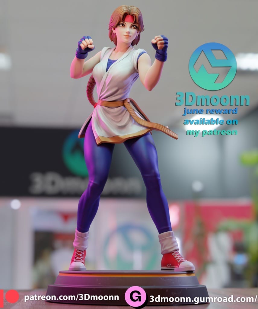 P站图纸印象馆 3Dmoonn KOF 拳皇 坂崎由莉 3Dmoonn KOF 拳皇 坂崎由莉