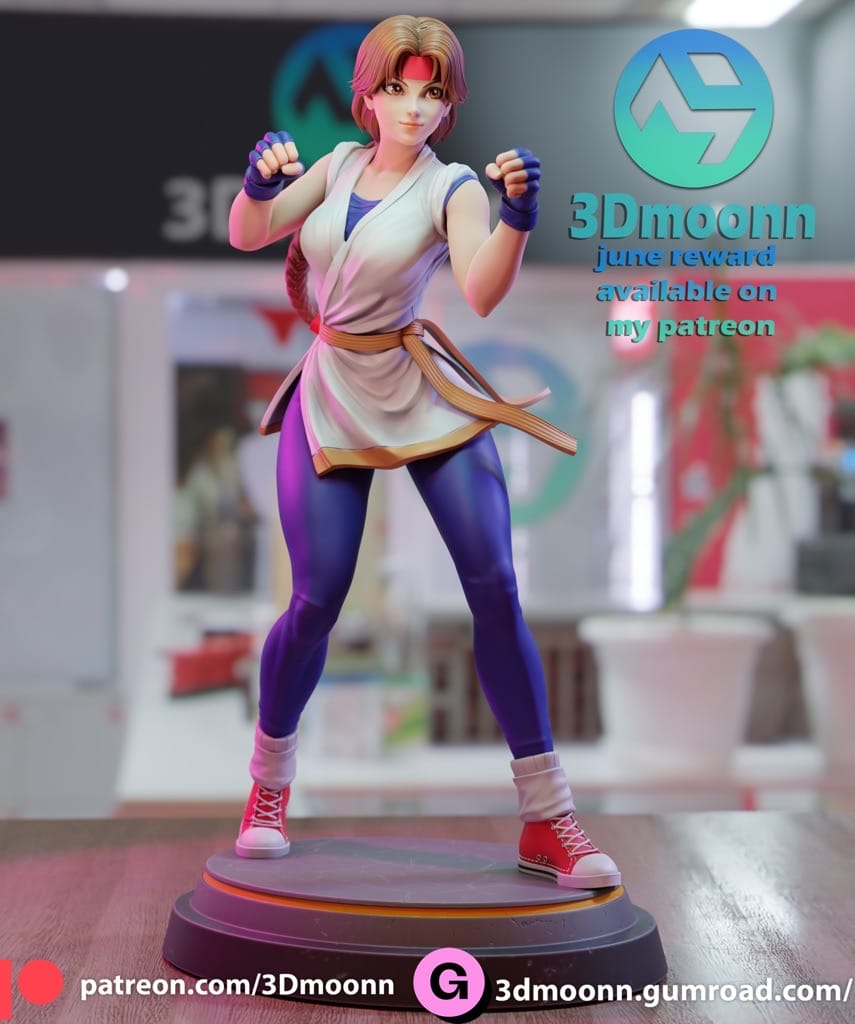 P站图纸印象馆 3Dmoonn KOF 拳皇 坂崎由莉 3Dmoonn KOF 拳皇 坂崎由莉