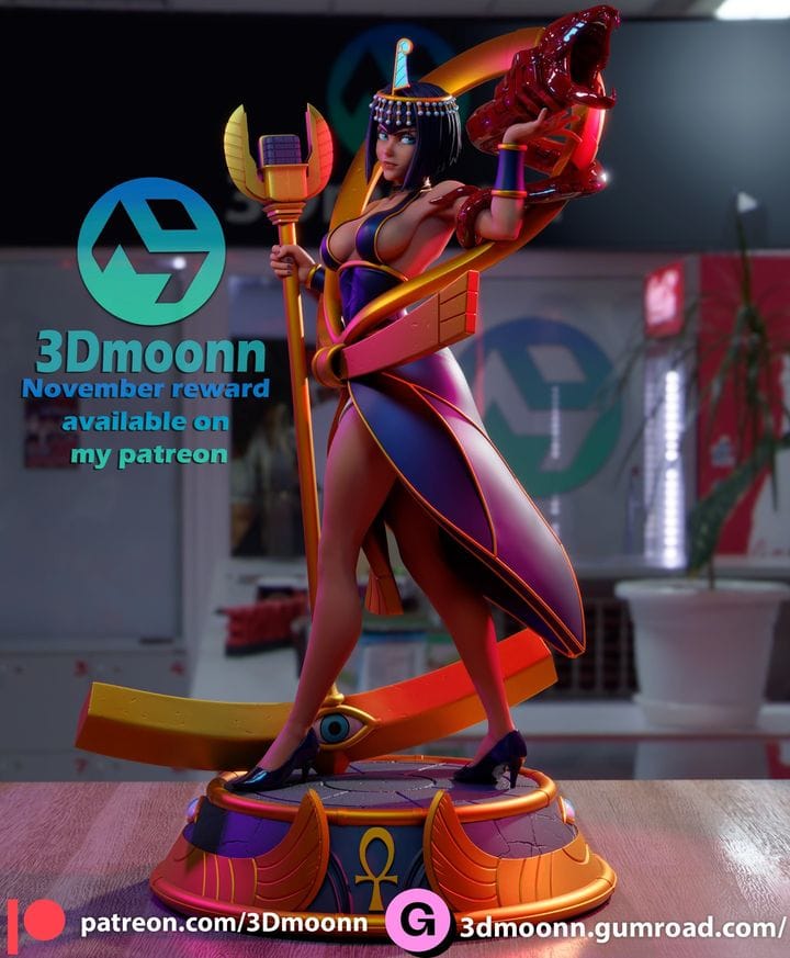 P站图纸印象馆 3Dmoonn 骷髅女孩伊莱莎 3Dmoonn 骷髅女孩伊莱莎