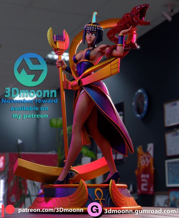 P站图纸印象馆 3Dmoonn 骷髅女孩伊莱莎 3Dmoonn 骷髅女孩伊莱莎