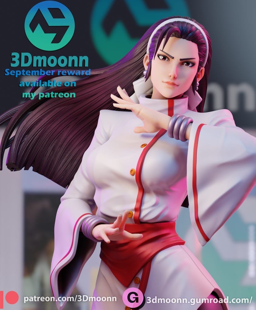 P站图纸印象馆 3Dmoonn KOF 拳皇神乐千鹤 3Dmoonn KOF 拳皇神乐千鹤
