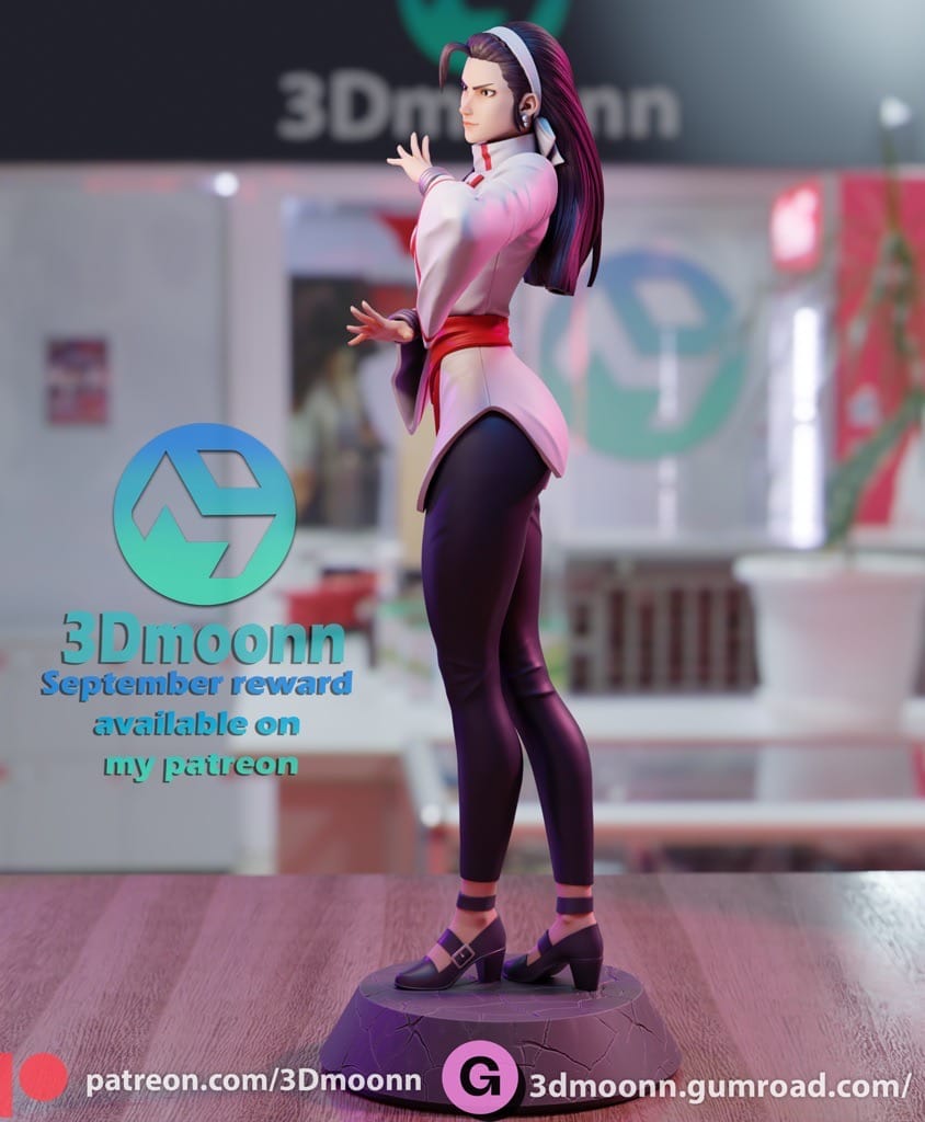 P站图纸印象馆 3Dmoonn KOF 拳皇神乐千鹤 3Dmoonn KOF 拳皇神乐千鹤