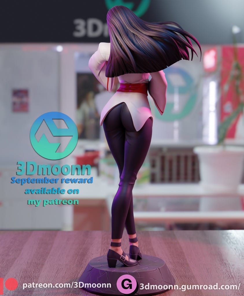 P站图纸印象馆 3Dmoonn KOF 拳皇神乐千鹤 3Dmoonn KOF 拳皇神乐千鹤