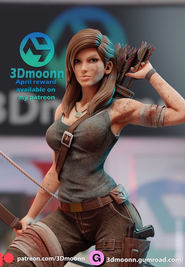 P站图纸印象馆 3Dmoonn 古墓丽影 劳拉·克劳馥 3Dmoonn 古墓丽影 劳拉·克劳馥