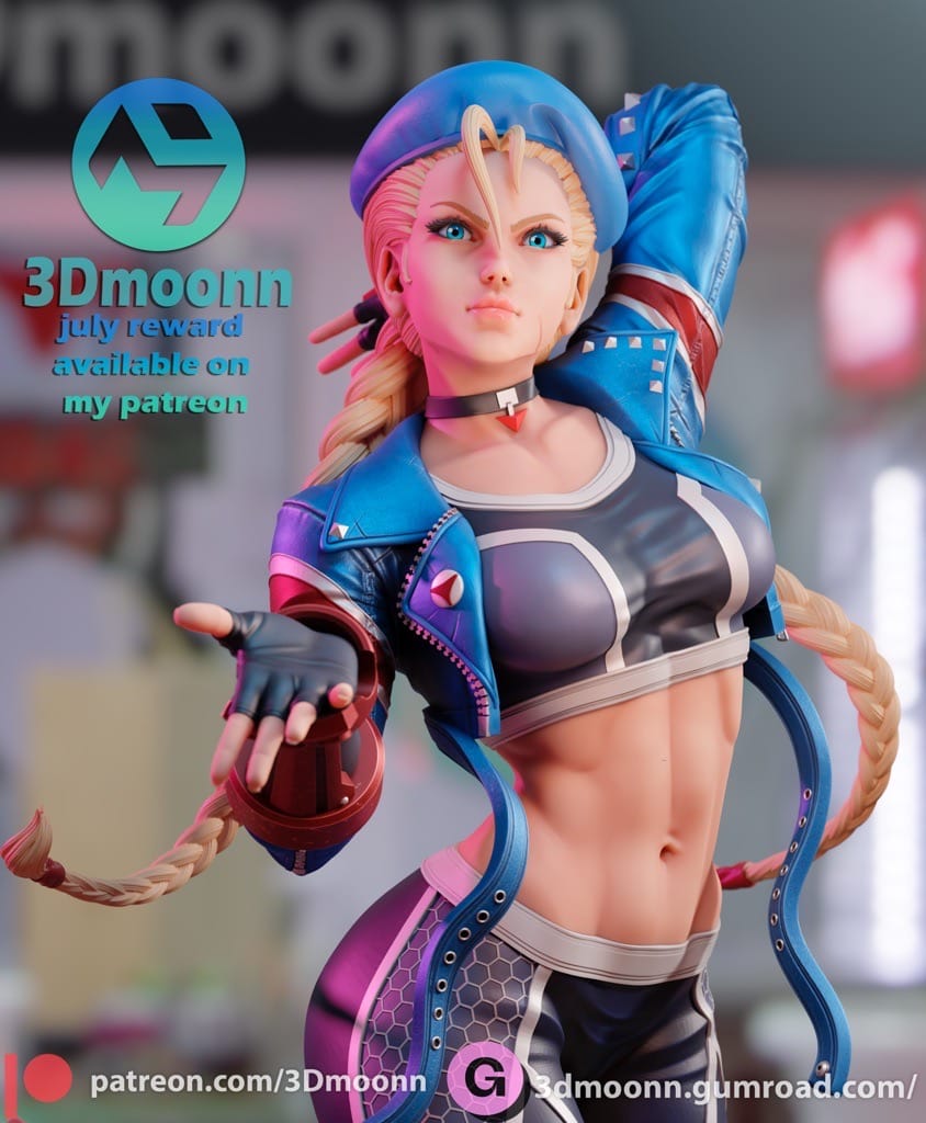 P站图纸印象馆 3Dmoonn 街头霸王 嘉米·怀特 3Dmoonn 街头霸王 嘉米·怀特