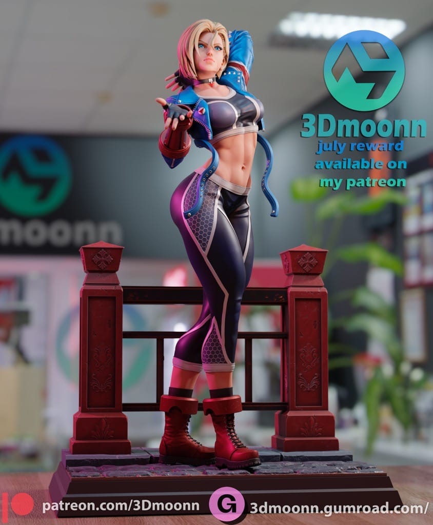 P站图纸印象馆 3Dmoonn 街头霸王 嘉米·怀特 3Dmoonn 街头霸王 嘉米·怀特