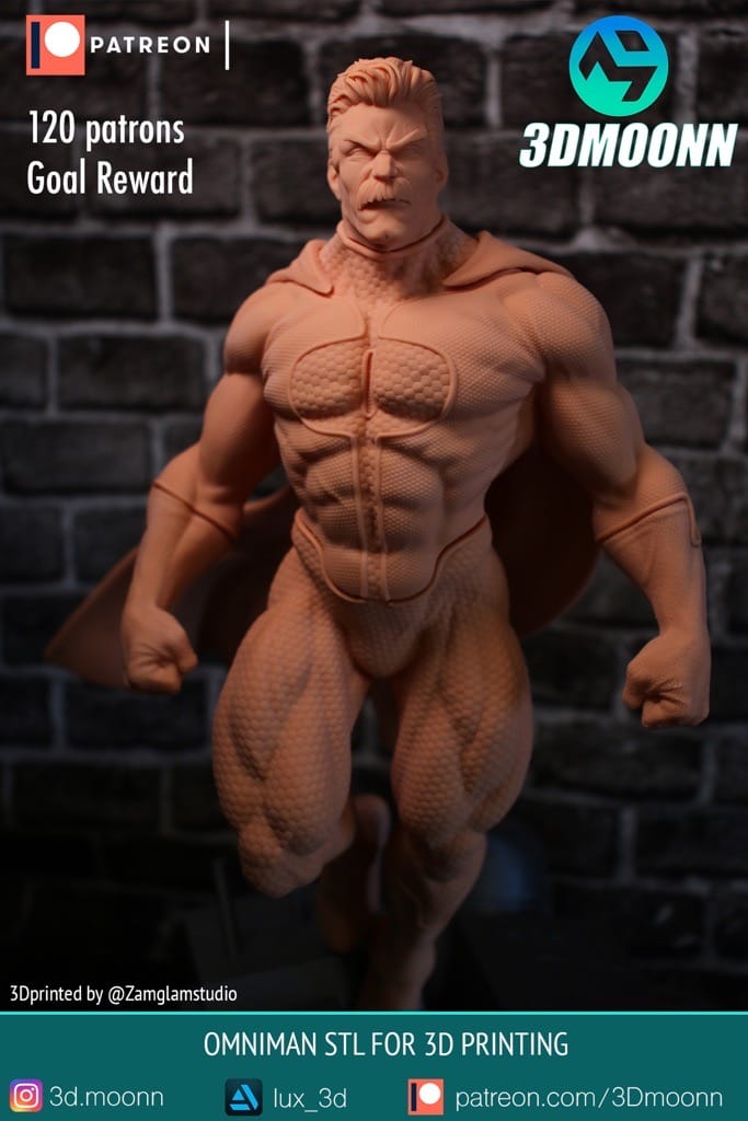 P站图纸印象馆 3Dmoonn 无敌少侠 OMNI MAN 3Dmoonn 无敌少侠 OMNI MAN