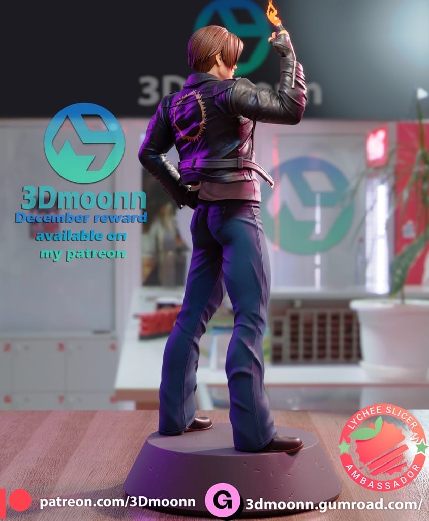 P站图纸印象馆 3Dmoonn KOF 拳皇草薙京 3Dmoonn KOF 拳皇草薙京