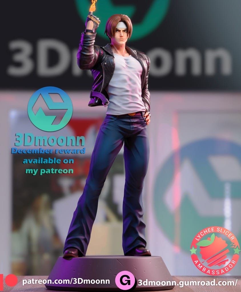 P站图纸印象馆 3Dmoonn KOF 拳皇草薙京 3Dmoonn KOF 拳皇草薙京