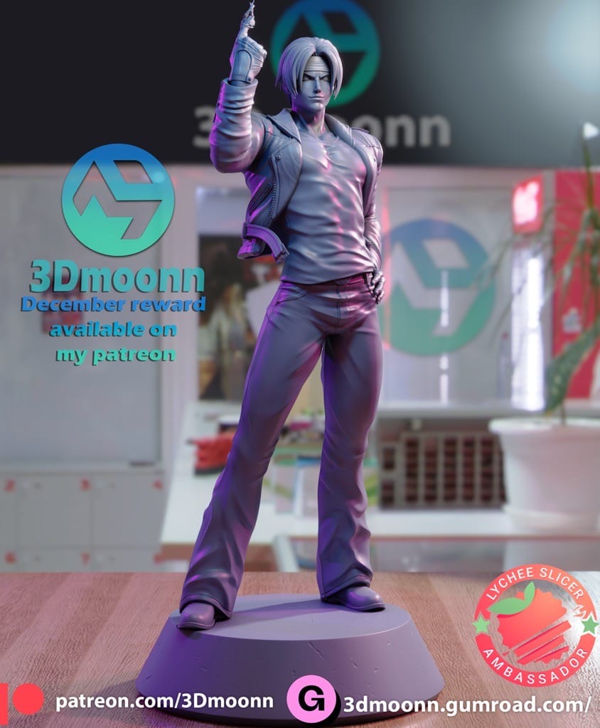 P站图纸印象馆 3Dmoonn KOF 拳皇草薙京 3Dmoonn KOF 拳皇草薙京