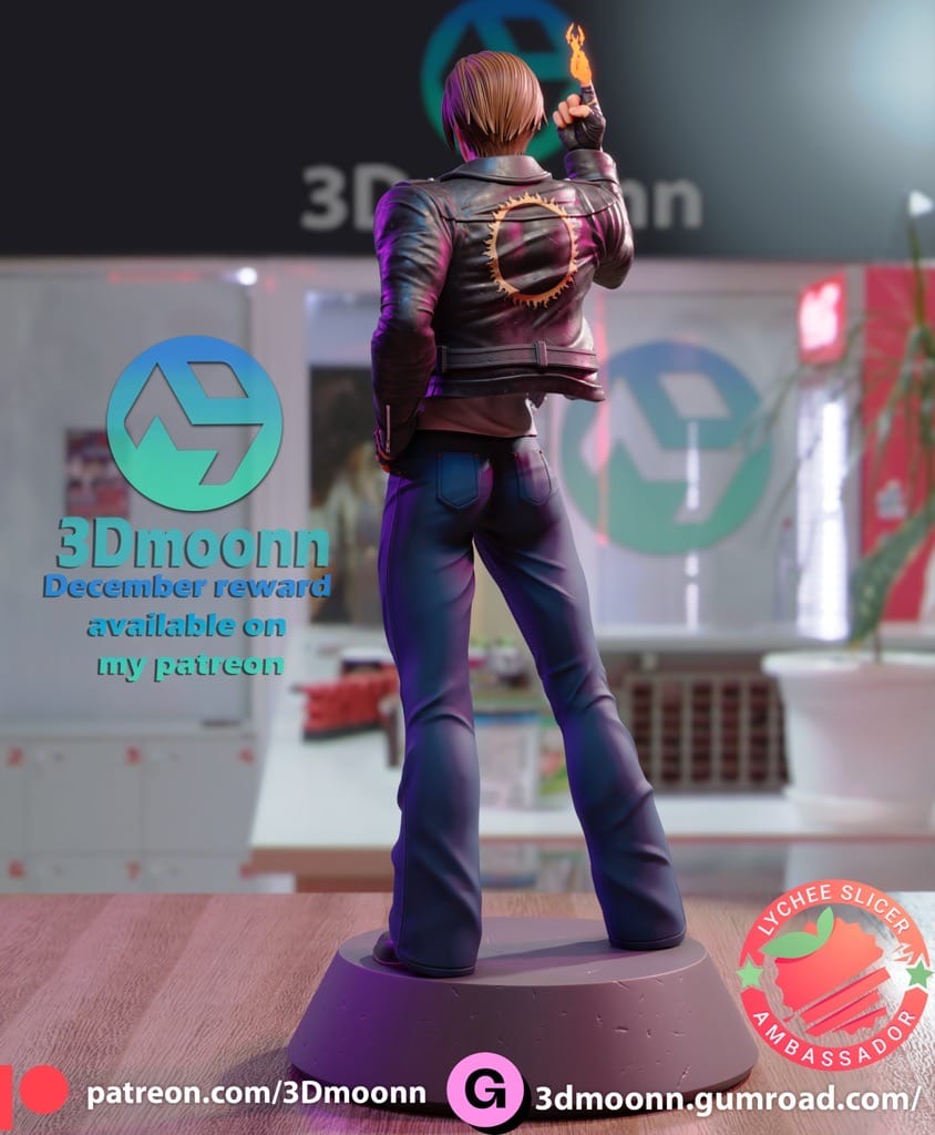 P站图纸印象馆 3Dmoonn KOF 拳皇草薙京 3Dmoonn KOF 拳皇草薙京