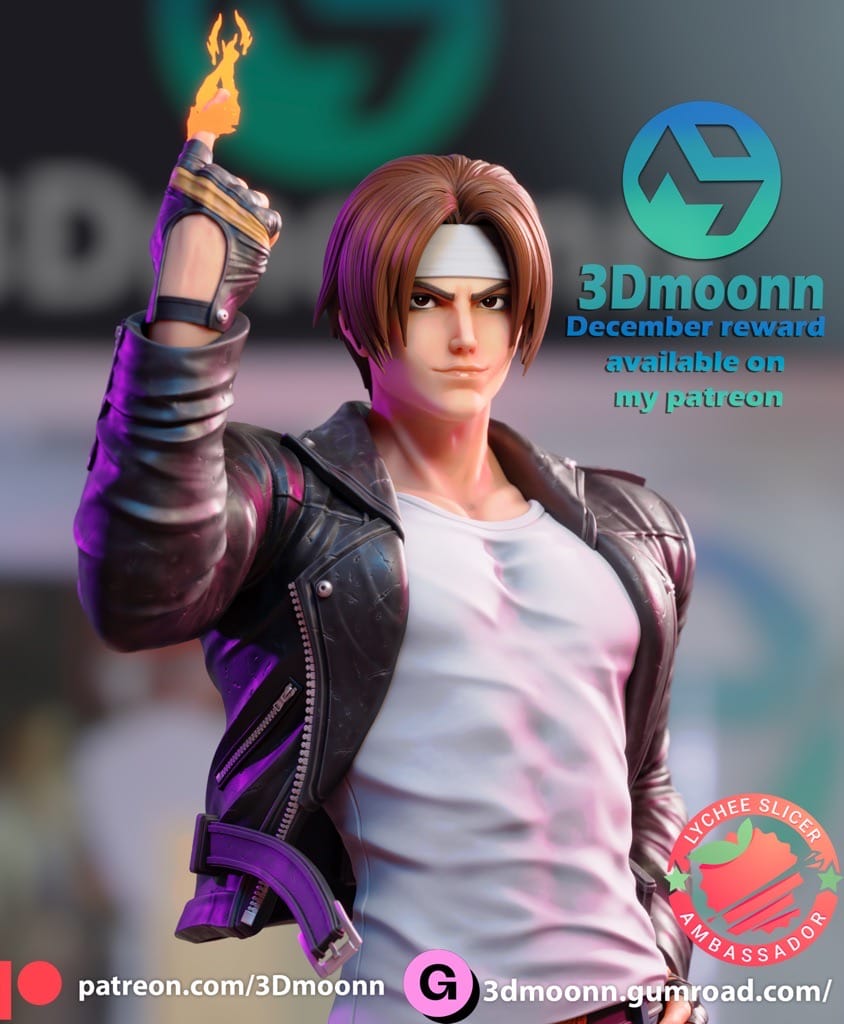 P站图纸印象馆 3Dmoonn KOF 拳皇草薙京 3Dmoonn KOF 拳皇草薙京
