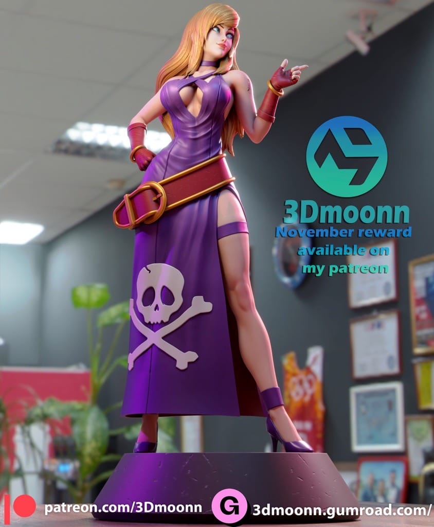 P站图纸印象馆 3Dmoonn KOF 拳皇珍妮特 3Dmoonn KOF 拳皇珍妮特