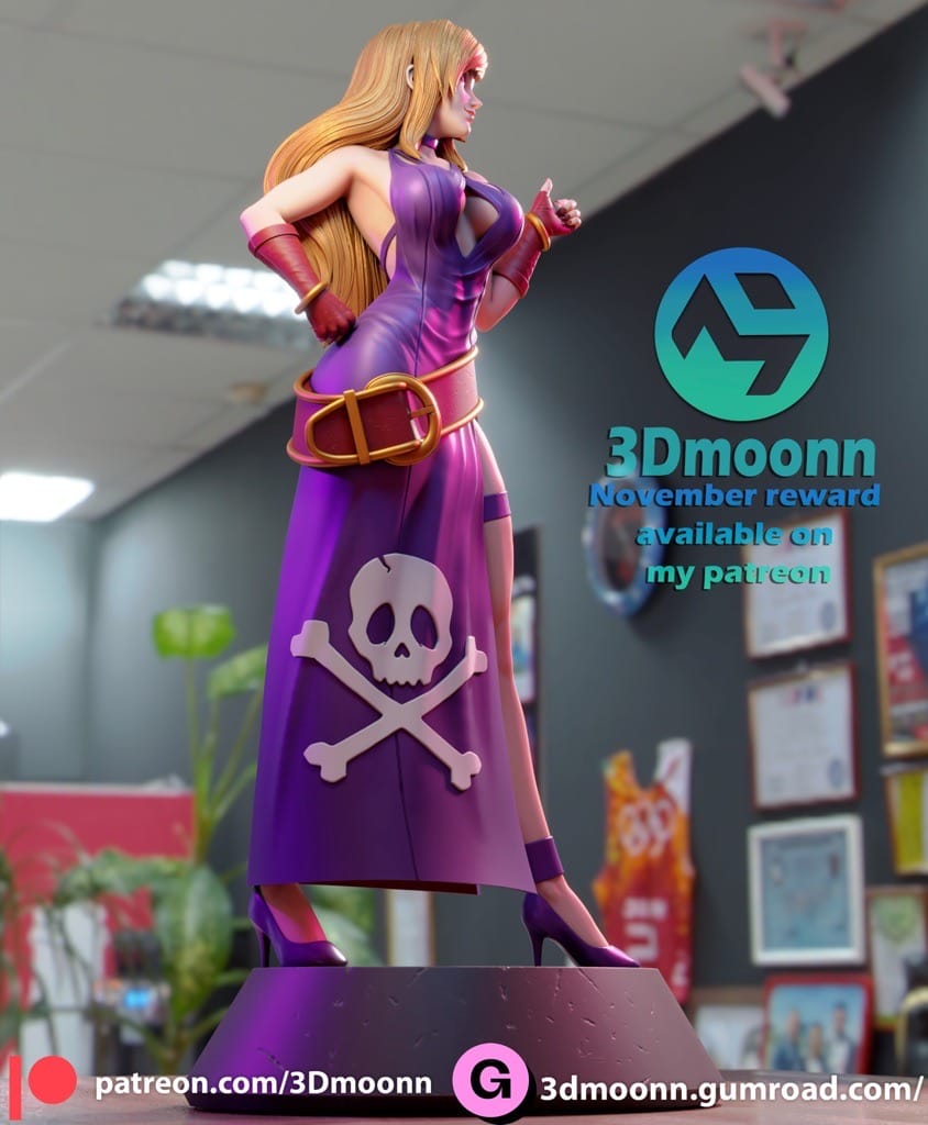 P站图纸印象馆 3Dmoonn KOF 拳皇珍妮特 3Dmoonn KOF 拳皇珍妮特