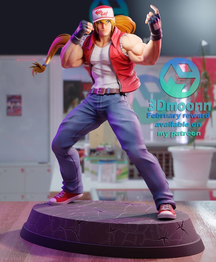 P站图纸印象馆 3Dmoonn KOF 拳皇 特瑞·博加德 3Dmoonn KOF 拳皇 特瑞·博加德