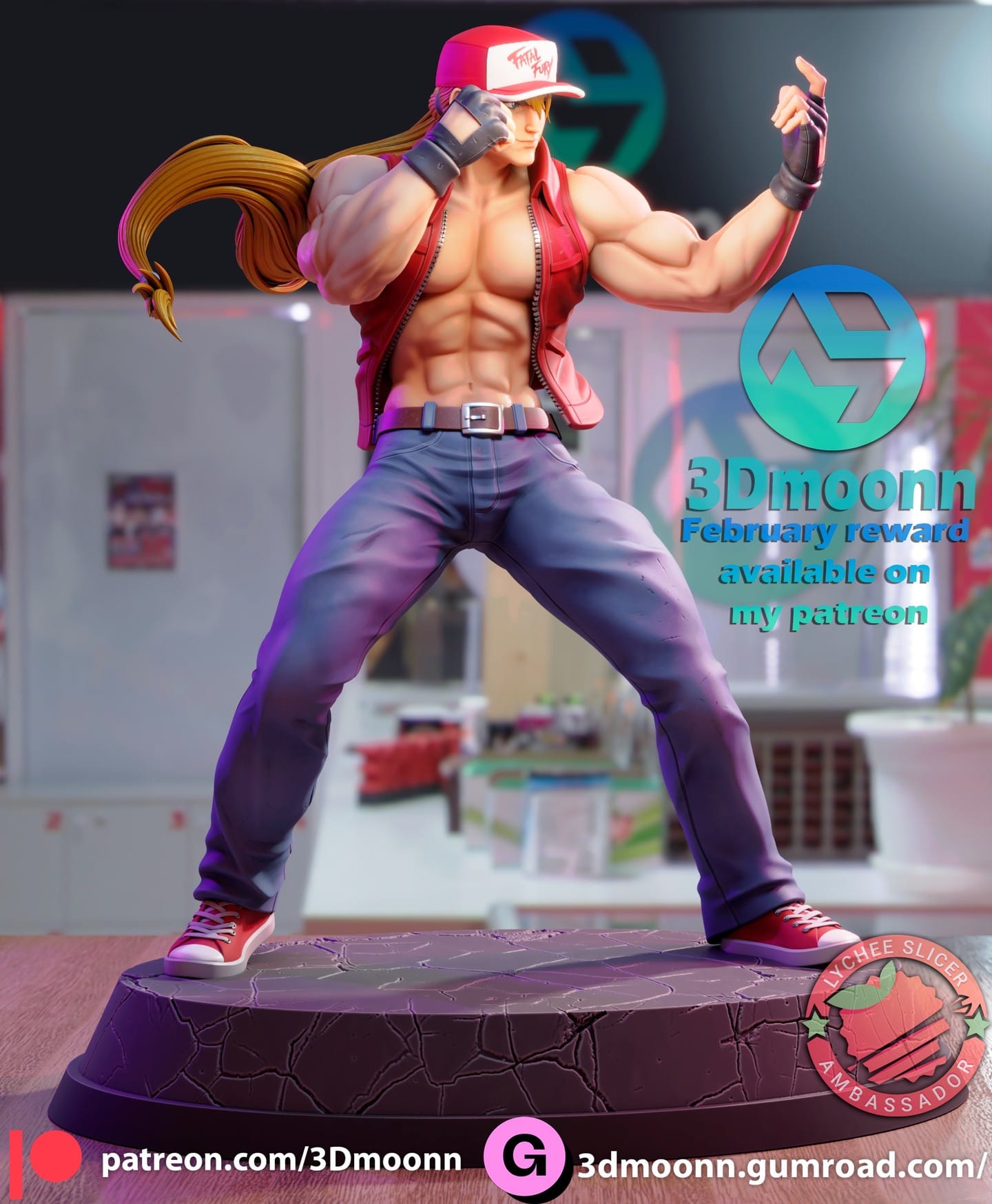 P站图纸印象馆 3Dmoonn KOF 拳皇 特瑞·博加德 3Dmoonn KOF 拳皇 特瑞·博加德