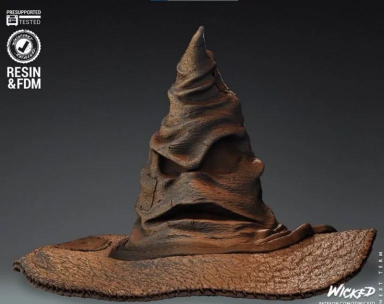 P站图纸印象馆 3DWicked 哈利波特 分院帽 3DWicked 哈利波特 分院帽