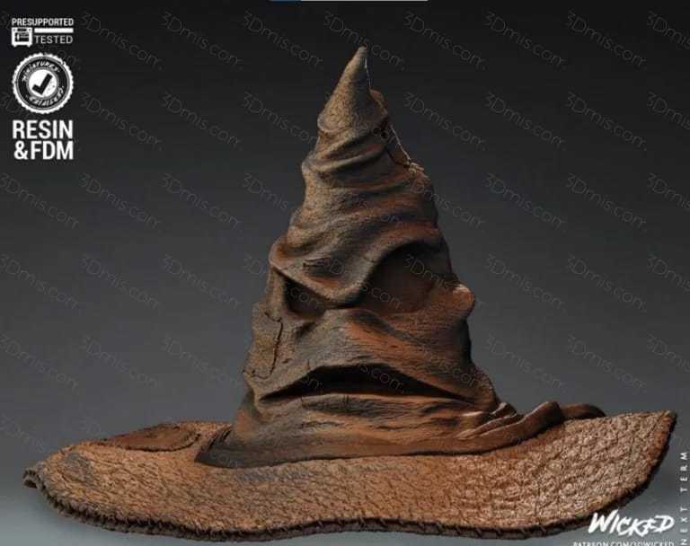 P站图纸印象馆 3DWicked 哈利波特 分院帽 3DWicked 哈利波特 分院帽