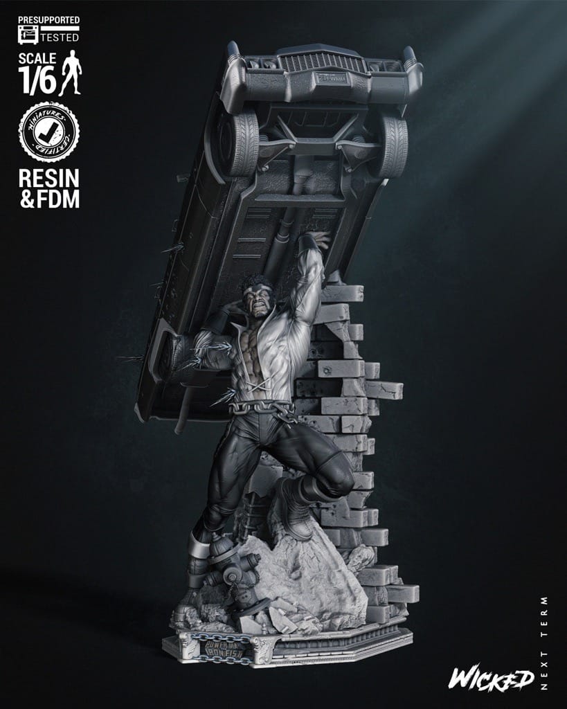 P站图纸印象馆 3DWicked 漫威 卢克·凯奇 3DWicked 漫威 卢克·凯奇