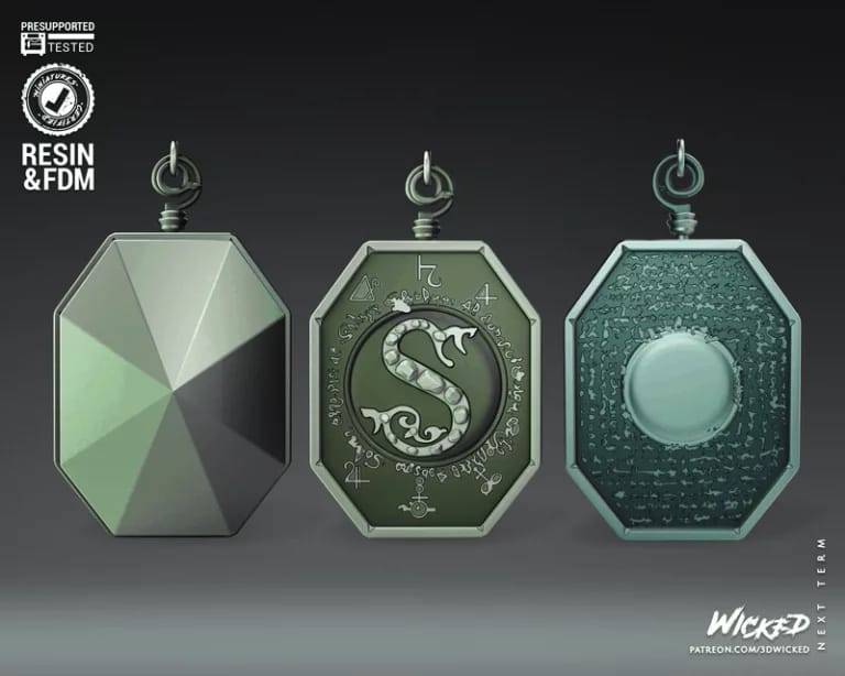 P站图纸印象馆 3DWicked 哈利波特 斯莱特林纪念品 3DWicked 哈利波特 斯莱特林纪念品