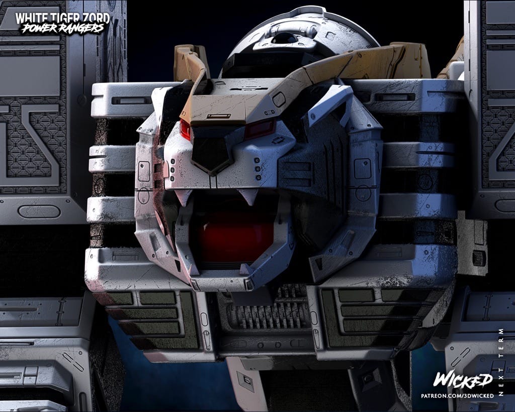 P站图纸印象馆 3DWicked 超凡战队 白虎佐德 3DWicked 超凡战队 白虎佐德