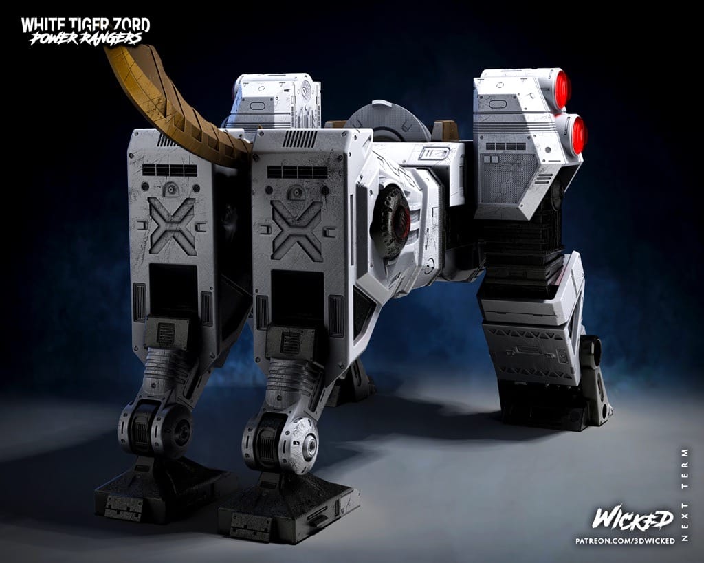 P站图纸印象馆 3DWicked 超凡战队 白虎佐德 3DWicked 超凡战队 白虎佐德