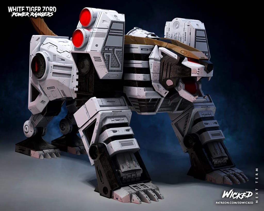 P站图纸印象馆 3DWicked 超凡战队 白虎佐德 3DWicked 超凡战队 白虎佐德