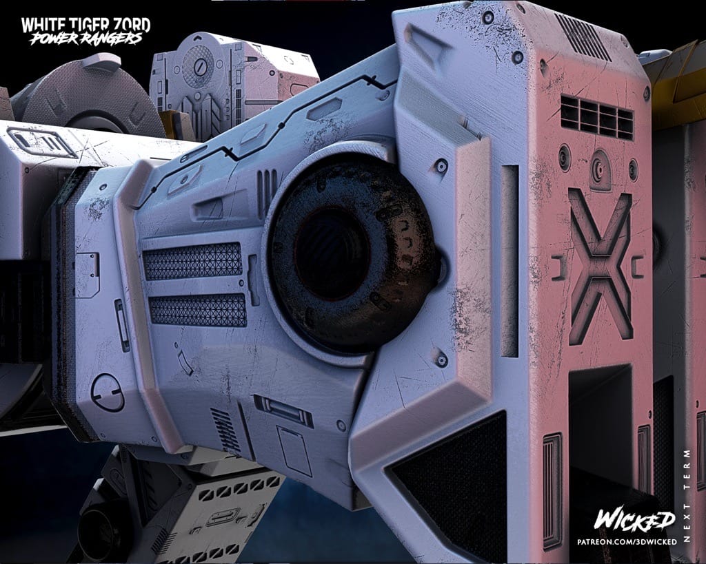 P站图纸印象馆 3DWicked 超凡战队 白虎佐德 3DWicked 超凡战队 白虎佐德