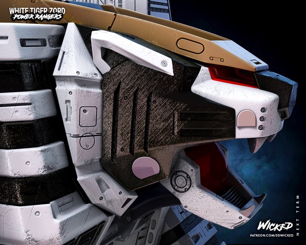 P站图纸印象馆 3DWicked 超凡战队 白虎佐德 3DWicked 超凡战队 白虎佐德