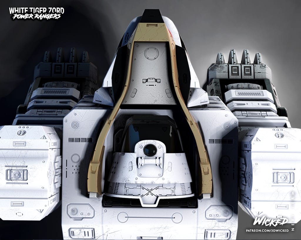 P站图纸印象馆 3DWicked 超凡战队 白虎佐德 3DWicked 超凡战队 白虎佐德