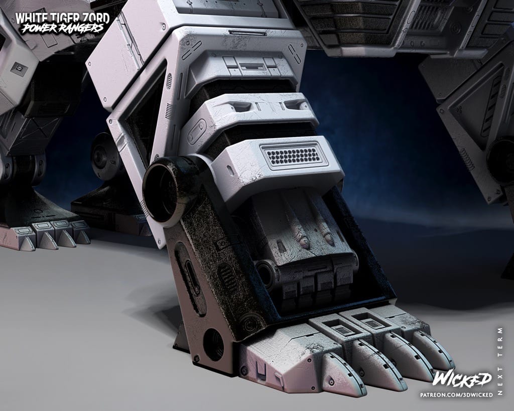 P站图纸印象馆 3DWicked 超凡战队 白虎佐德 3DWicked 超凡战队 白虎佐德