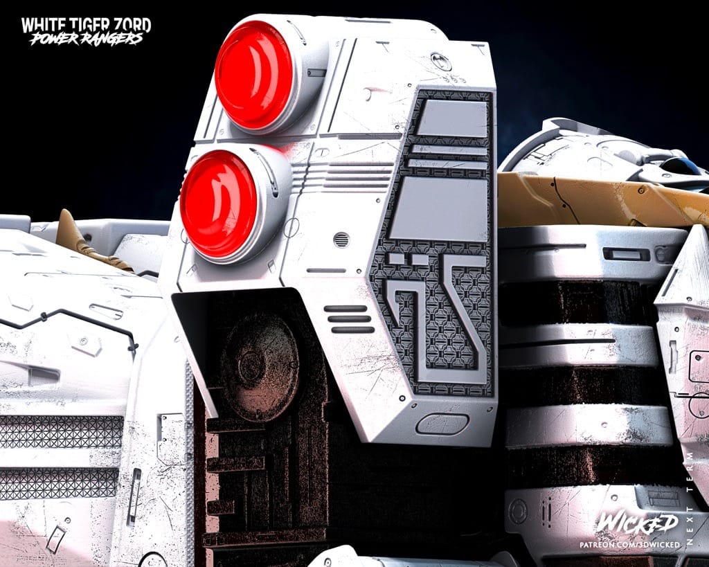 P站图纸印象馆 3DWicked 超凡战队 白虎佐德 3DWicked 超凡战队 白虎佐德