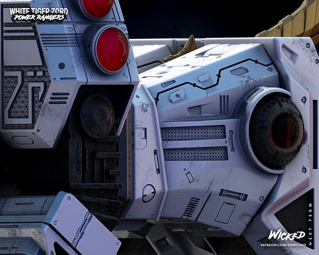 P站图纸印象馆 3DWicked 超凡战队 白虎佐德 3DWicked 超凡战队 白虎佐德