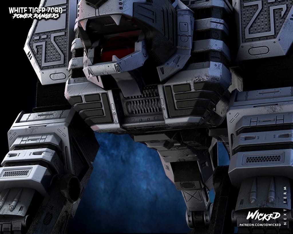 P站图纸印象馆 3DWicked 超凡战队 白虎佐德 3DWicked 超凡战队 白虎佐德