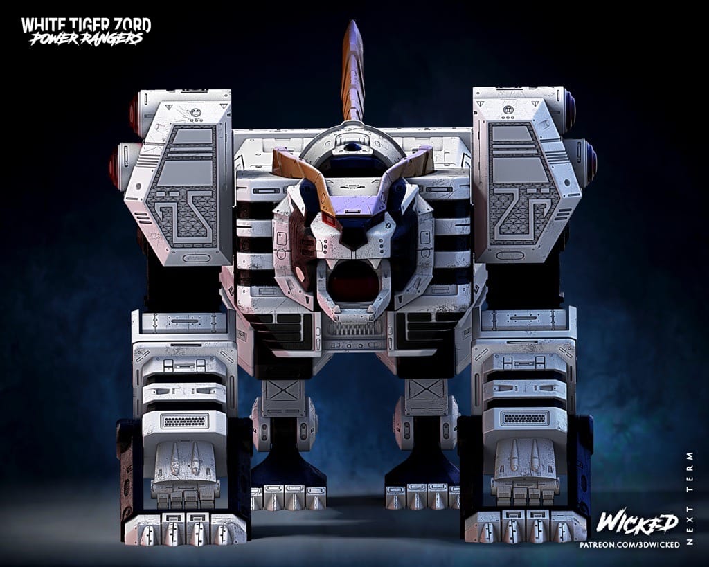 P站图纸印象馆 3DWicked 超凡战队 白虎佐德 3DWicked 超凡战队 白虎佐德