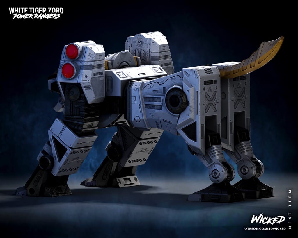 P站图纸印象馆 3DWicked 超凡战队 白虎佐德 3DWicked 超凡战队 白虎佐德