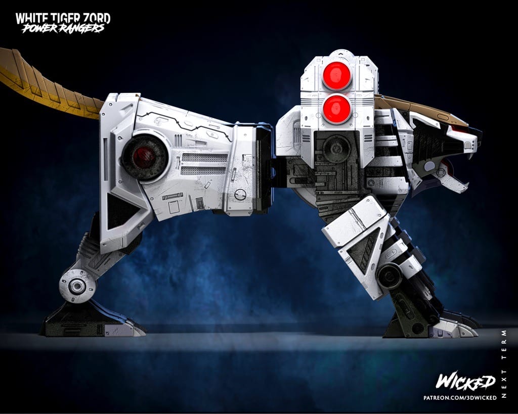 P站图纸印象馆 3DWicked 超凡战队 白虎佐德 3DWicked 超凡战队 白虎佐德