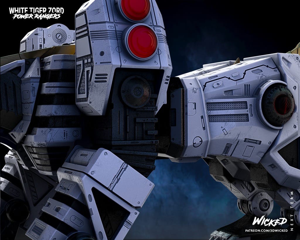 P站图纸印象馆 3DWicked 超凡战队 白虎佐德 3DWicked 超凡战队 白虎佐德