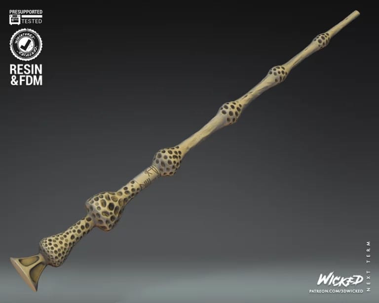 P站图纸印象馆 3DWicked 哈利波特 伏地魔魔杖 3DWicked 哈利波特 伏地魔魔杖
