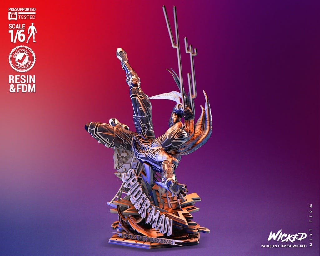 P站图纸印象馆 3DWicked 漫威 蜘蛛侠2099 3DWicked 漫威 蜘蛛侠2099